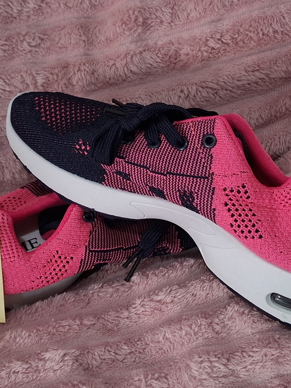 ME Makeover Essentials Women's Pink and Navy Athletic Sneakers - Picture 3 of 8